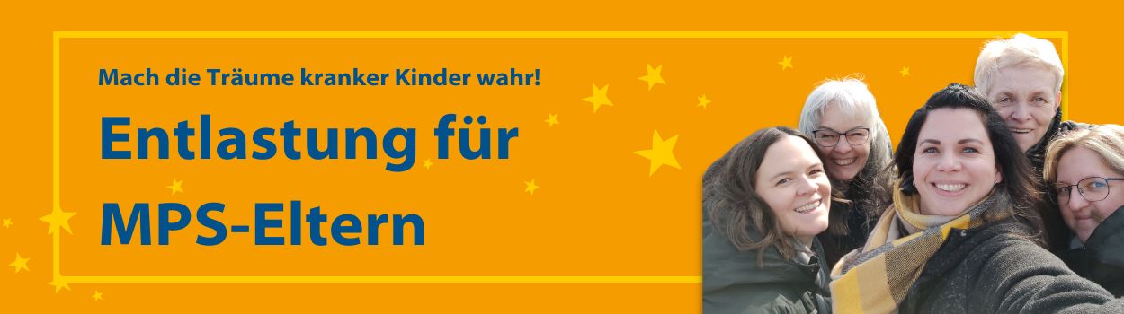 Erfülle einen Wunsch eines schwer kranken MPS-Kindes! MPS-Kind drückt hoffend die Augen zusammen, liegt auf den Armen des Papas | MPS-Austria